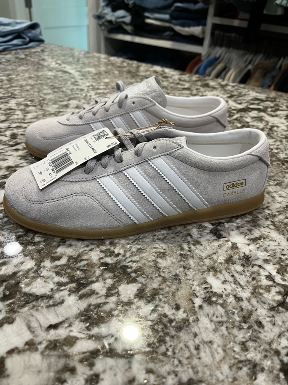 Adidas Gazelle Lo Pro W JS4516 Grey White Gum Women's Sizes 9 - Picture 3 of 8